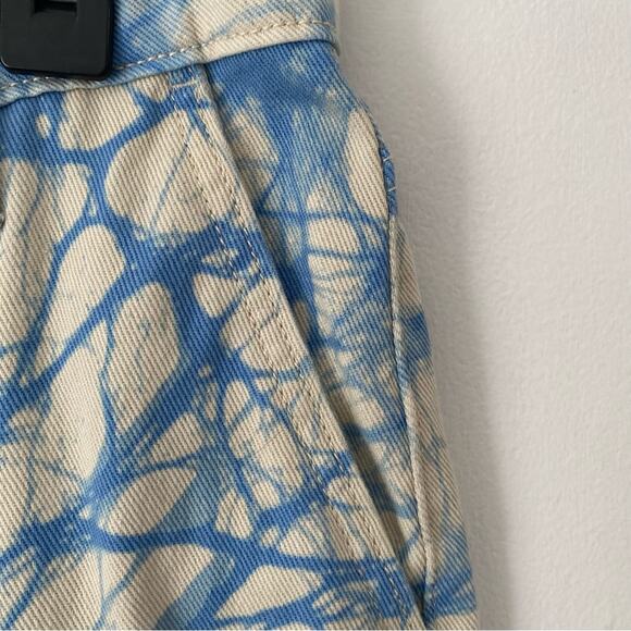 Rachel Comey x Target Collab Tie Dye Retro High Waist Straight Blue Cream Jean 4 - Picture 4 of 8